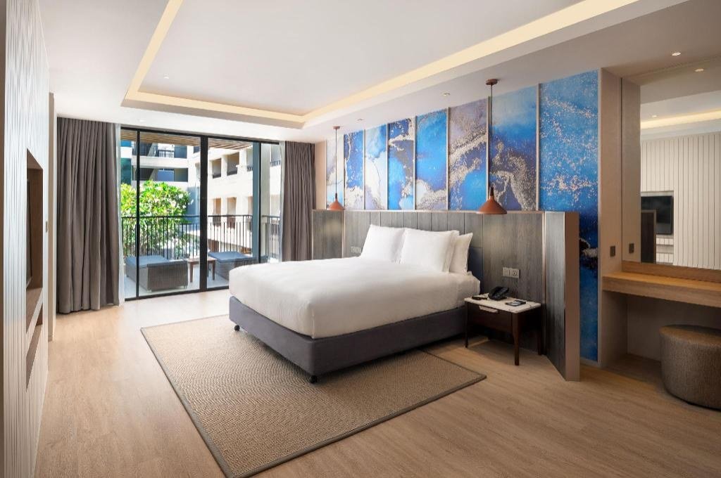 Three Bedroom Room Pool Villa - Bedroom at DoubleTree by Hilton Phuket Banthai Resort